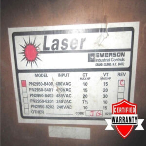 Emerson Laser PN2950-8400 Adjustable Frequency Ac Drive 10HP 1YR