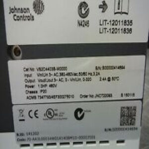 Johnson Controls Variable Speed Micro Drive VS2D4403B M0000 1HP 380-480V